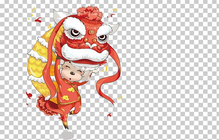 Lion Dance Chinese New Year Lantern Festival PNG, Clipart, Animals, Boy, Boys, Boy Vector, Cartoon Free PNG Download