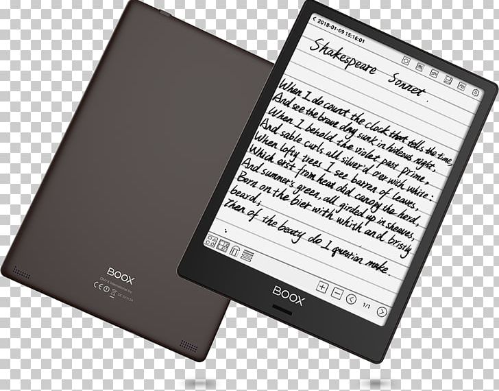 Comparison Of E-readers Boox Sony Reader E-book PNG, Clipart, Amazon Kindle, Android, Android 6, Android 6 0, Boox Free PNG Download
