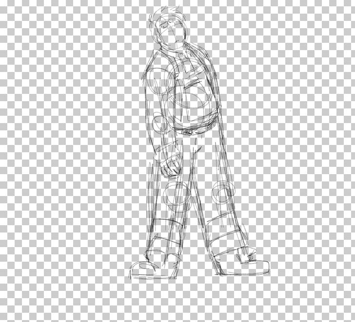 Drawing Line Art Shoulder Sketch PNG, Clipart, Angle, Arm, Black And White, Cartoon, Clothing Free PNG Download