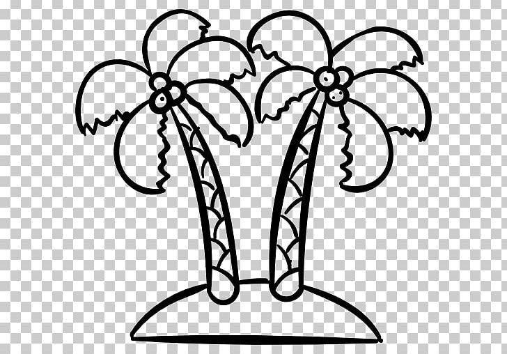 Computer Icons Black And White PNG, Clipart, Arecaceae, Artwork, Black And White, Branch, Cartoon Free PNG Download