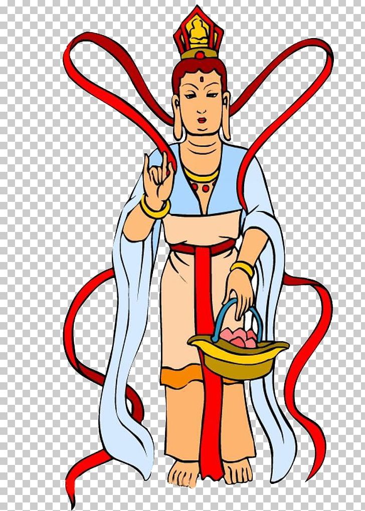 Journey To The West Goddess Of Mercy Guanyin Bodhisattva Illustration PNG, Clipart, Area, Arm, Bodhisattva, Buddharupa, Cartoon Free PNG Download