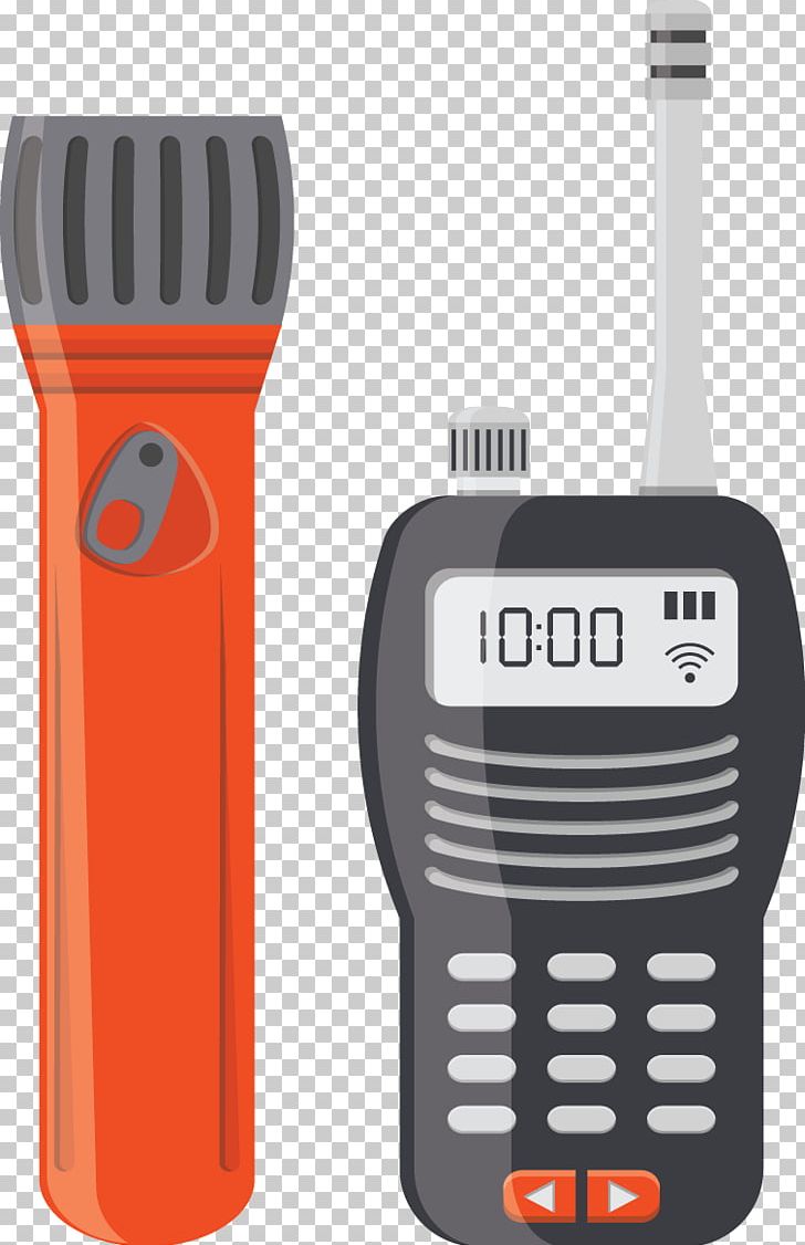 Microphone Walkie-talkie Flashlight PNG, Clipart, Audio, Blue Flashlight, Download, Electronic Device, Electronics Free PNG Download