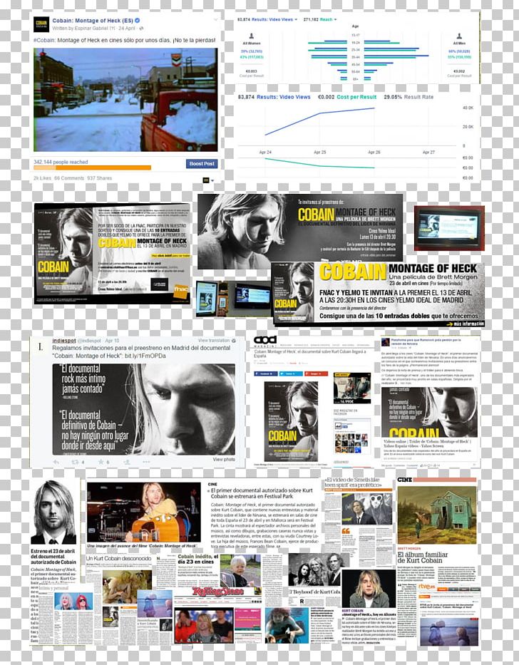 Web Page Display Advertising Brand Multimedia PNG, Clipart, Advertising, Brand, Display Advertising, Kurt Cobain, Kurt Cobain Montage Of Heck Free PNG Download