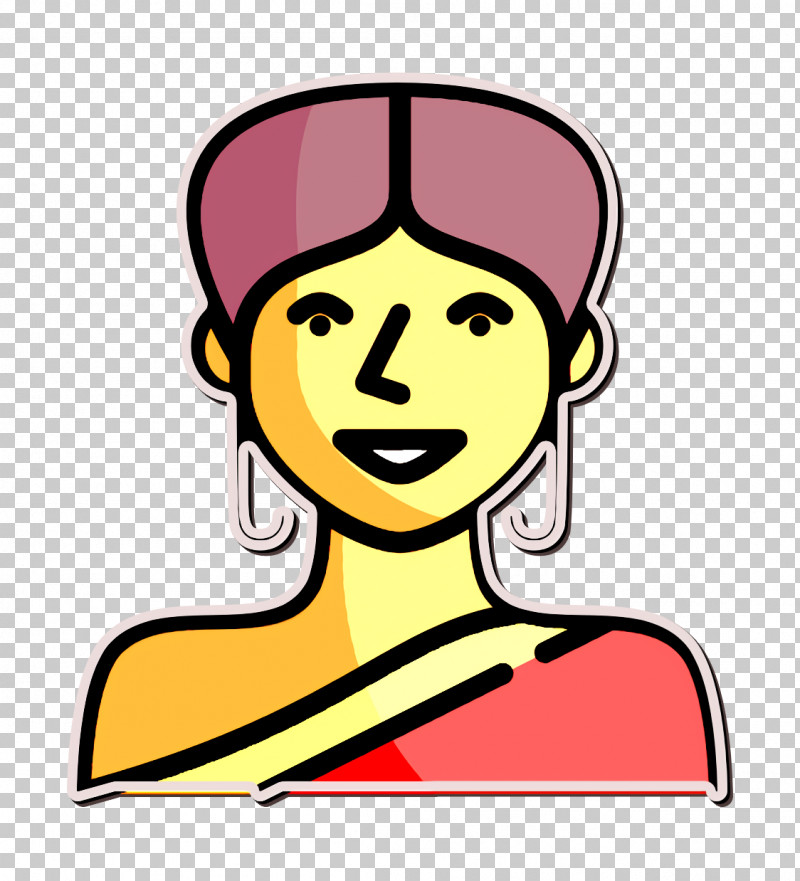 India Icon Woman Icon Indian Icon PNG, Clipart, Cartoon, Conversation, Happiness, India Icon, Indian Icon Free PNG Download