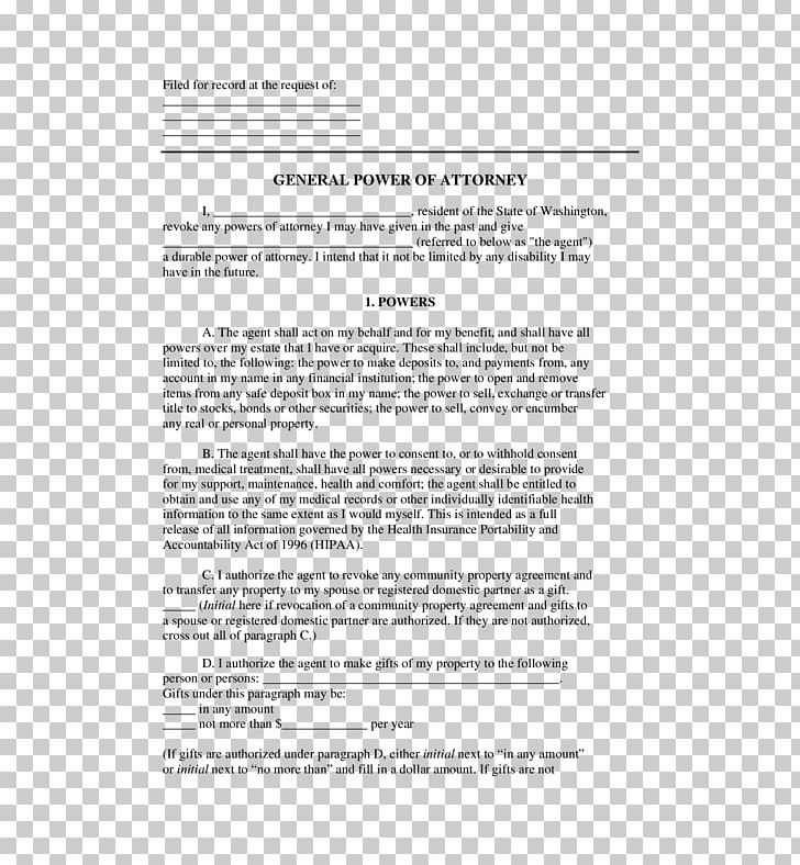 Document Power Of Attorney Washington PNG, Clipart, Area, Delegation, Document, Fairchild Air Force Base, Form Free PNG Download