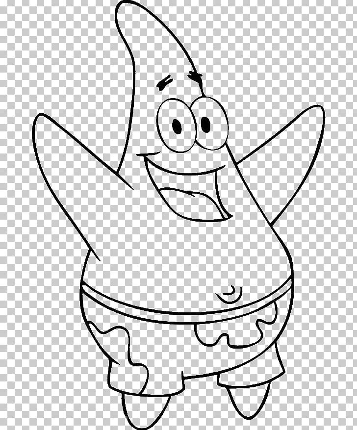 Patrick Star Coloring Book Drawing Squidward Tentacles PNG, Clipart, Angle, Art, Black, Black And White, Cartoon Free PNG Download