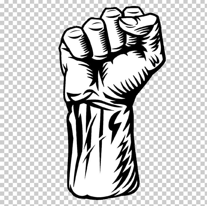 Raised Fist Stock Photography PNG, Clipart, Arm, Art, Black, Black And White, Clothing Free PNG Download