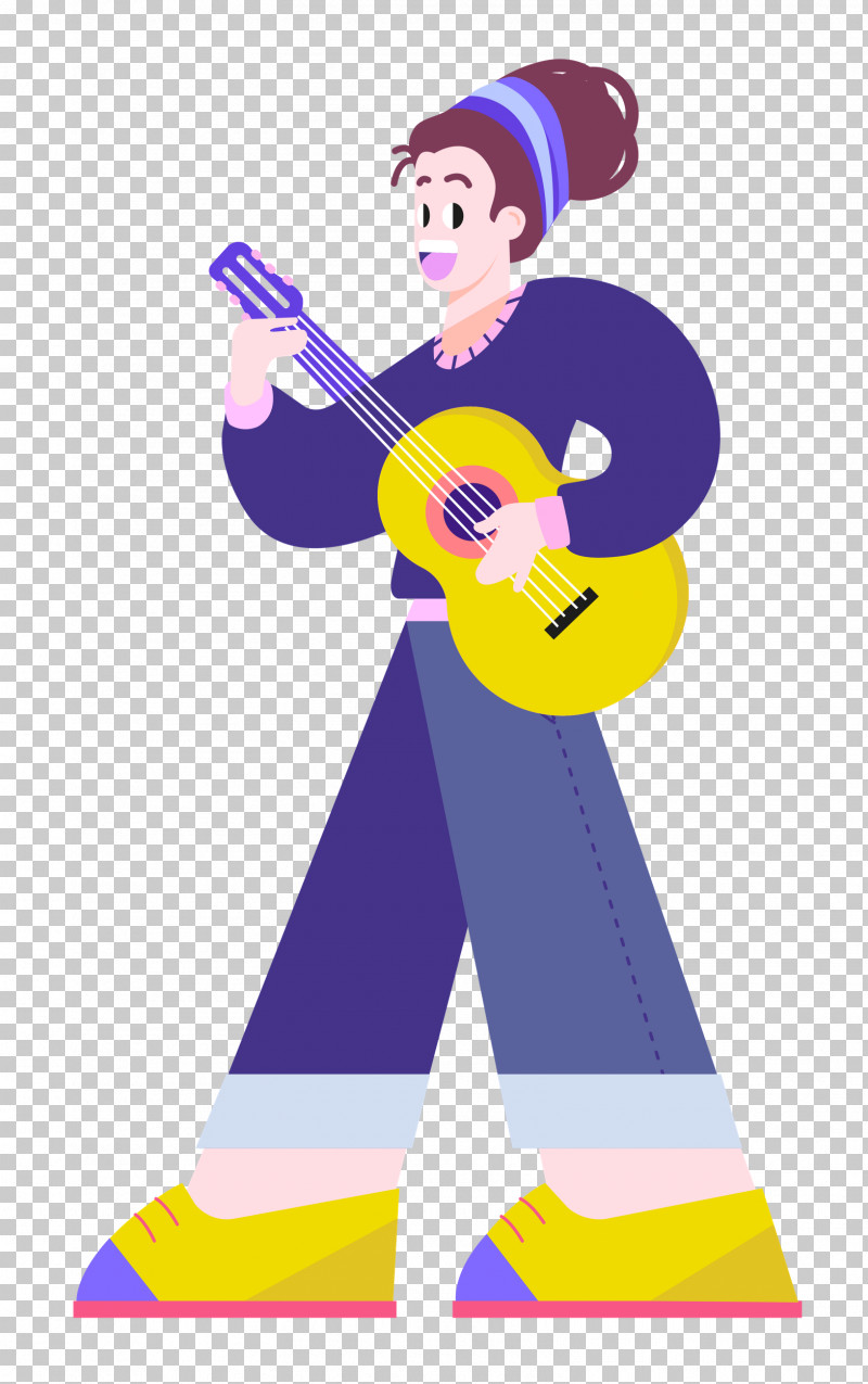 Playing The Guitar Music Guitar PNG, Clipart, Cartoon, Character, Clothing, Geometry, Guitar Free PNG Download