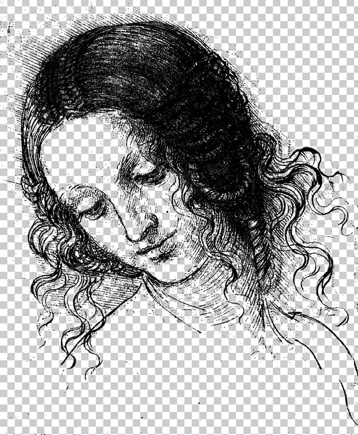 Head Of A Woman Lucan Portrait Of Leonardo Da Vinci La Belle Ferronnixe8re Portrait Of A Man In Red Chalk Leda And The Swan PNG, Clipart, Black Hair, Face, Face Mask, Forehead, Girl Free PNG Download