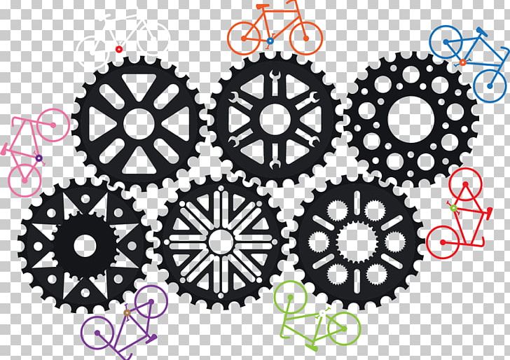 Bicycle Gearing Sprocket Bicycle Gearing PNG, Clipart, Art, Bicycle, Bicycle Gearing, Black And White, Chain Free PNG Download