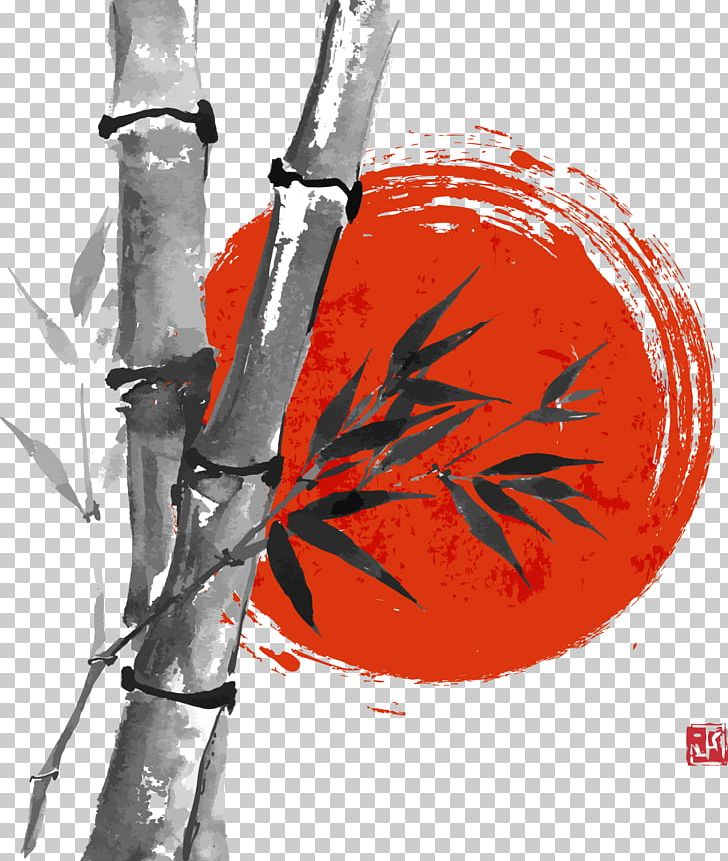 Paper Drawing Bamboo Ink Wash Painting PNG, Clipart, Bamboo Vector, Black Bamboo, Chinese Painting, Graphic Design, Hand Drawn Free PNG Download