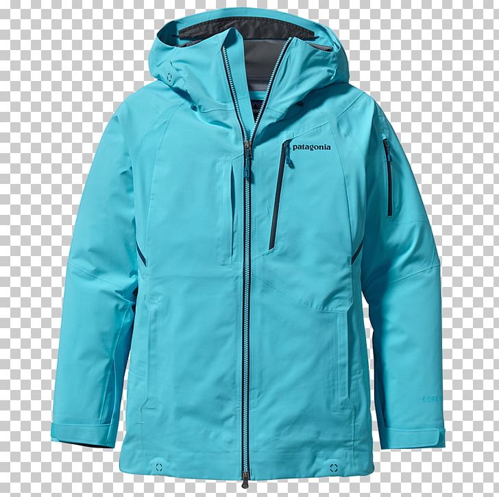 Hoodie T-shirt Jacket Patagonia PNG, Clipart, Aqua, Blouson, Blue, Clothing, Coat Free PNG Download