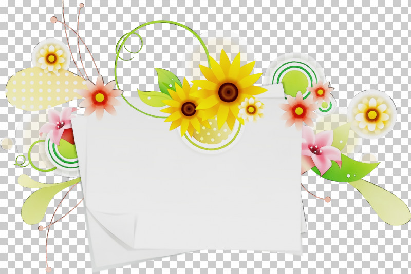Sunflower PNG, Clipart, Floral Rectangular Frame, Flower, Flower Rectangular Frame, Paint, Plant Free PNG Download