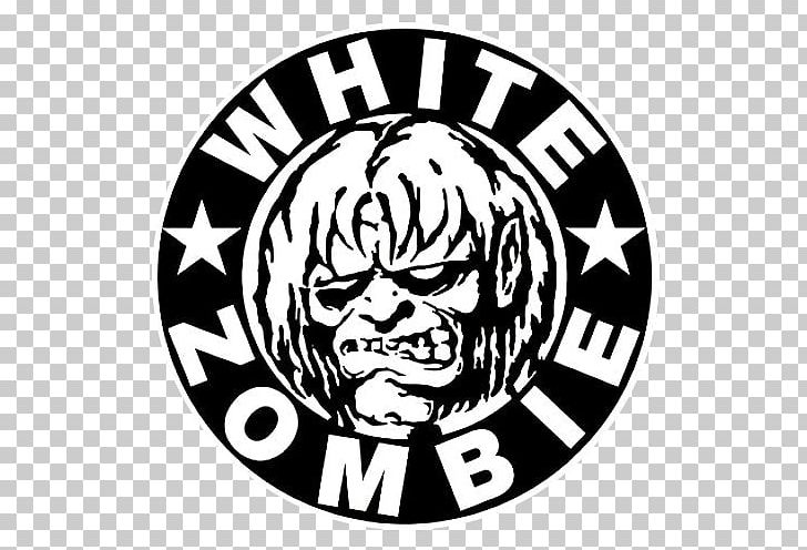 White Zombie Logo T-shirt Music Heavy Metal PNG, Clipart, Badge, Black And White, Brand, Circle, Clothing Free PNG Download
