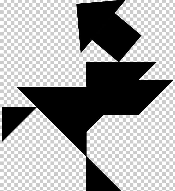 Tangram Silhouette Triangle PNG, Clipart, Angle, Black, Black And White, Brand, Com Free PNG Download