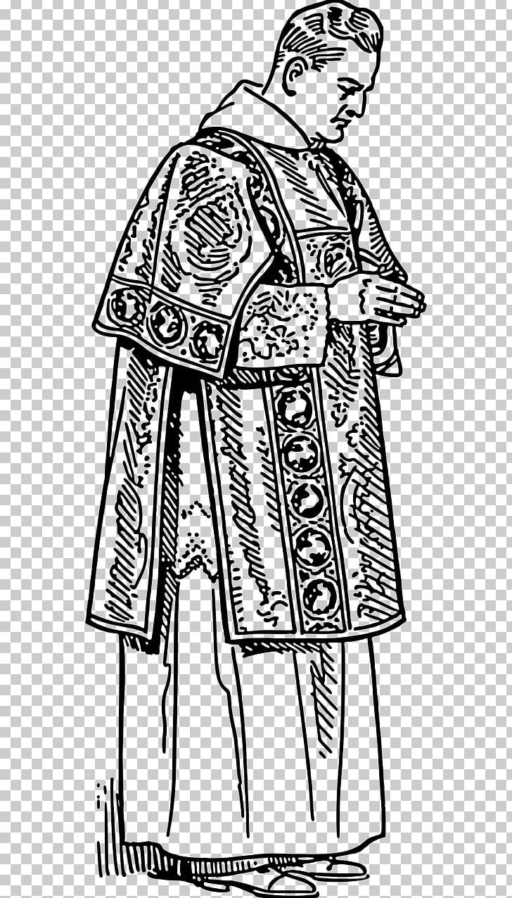 Deacon Dalmatic Drawing Priest Vestment PNG, Clipart, Fashion Design, Fashion Illustration, Fictional Character, Human, Human Behavior Free PNG Download