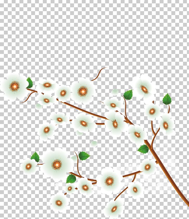 White Cherry Tree Hand Painted Beautifully PNG, Clipart, Angle, Beautifully Vector, Branch, Cherry, Encapsulated Postscript Free PNG Download