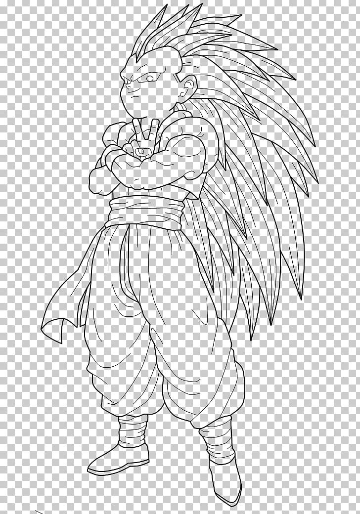 Gotenks Goku Vegeta Line Art PNG, Clipart, Arm, Art, Artwork, Black, Black And White Free PNG Download