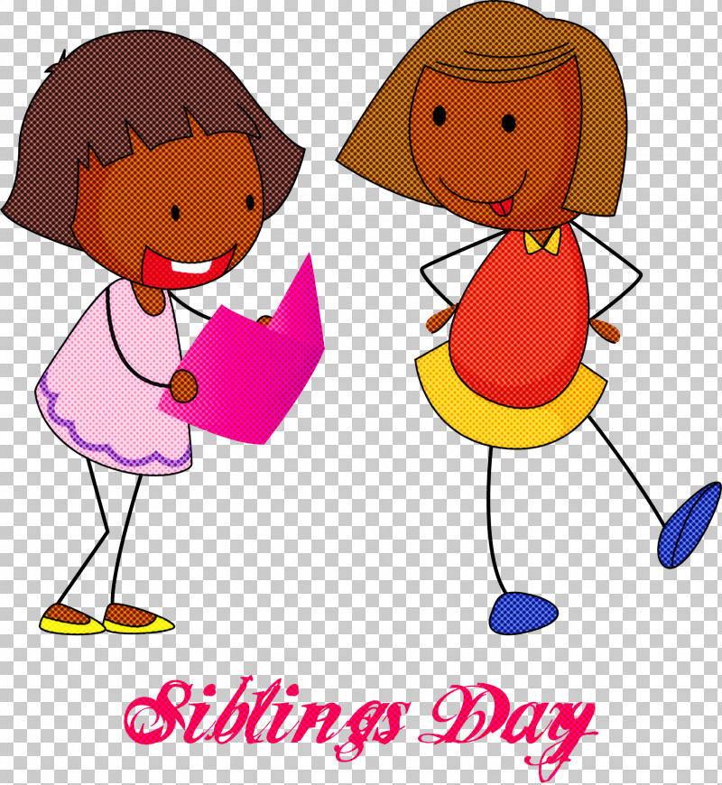 Happy Siblings Day PNG, Clipart, Cartoon, Happy, Happy Siblings Day Free PNG Download