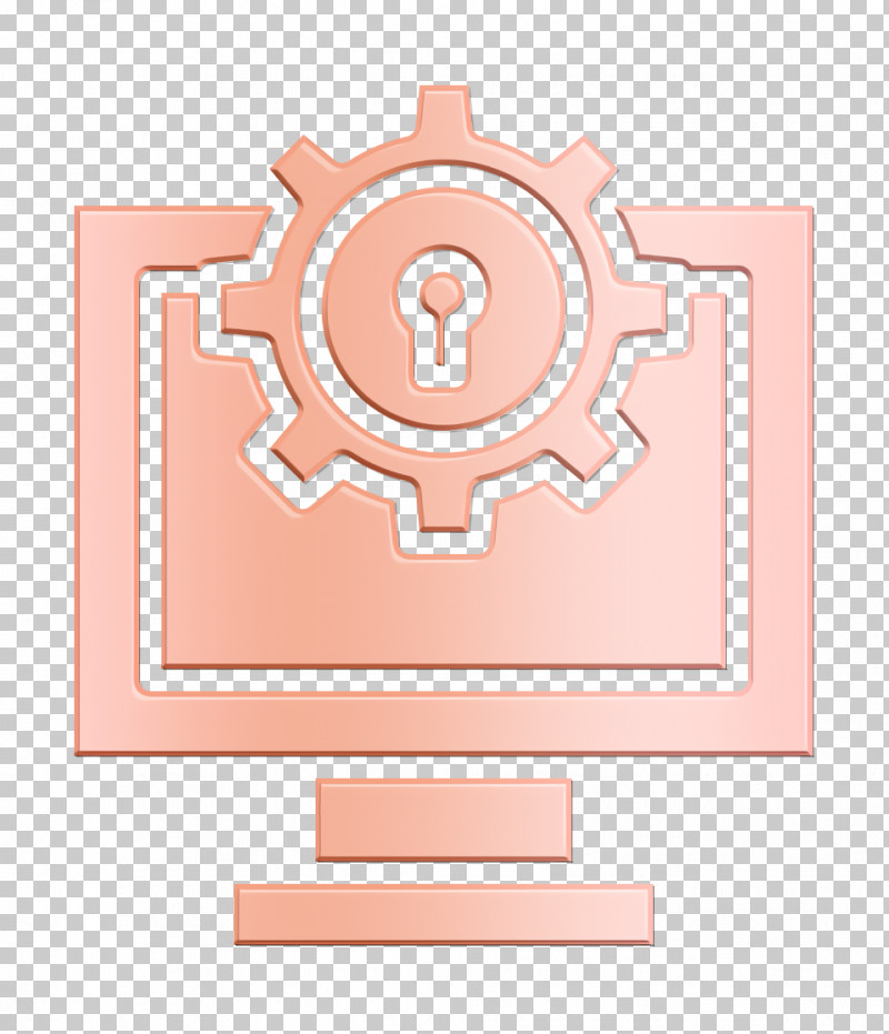 Cyber Icon Seo And Web Icon Computer Icon PNG, Clipart, Computer Icon, Cyber Icon, Line, Peach, Pink Free PNG Download