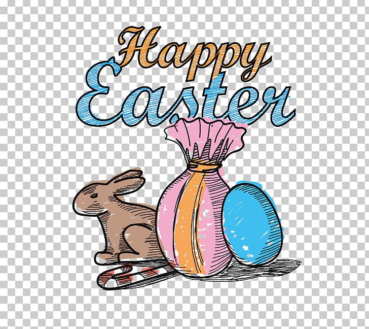 Easter Bunny Easter Egg Drawing PNG, Clipart, Art, Cartoon, Decorative Elements, Design Element, Drawing Free PNG Download