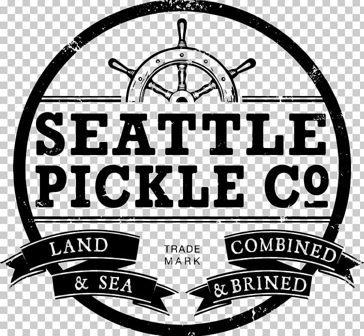 Seattle Pickle Co Logo Organization Pickled Cucumber Font PNG, Clipart, Area, Artisan, Black And White, Bloody Mary, Brand Free PNG Download