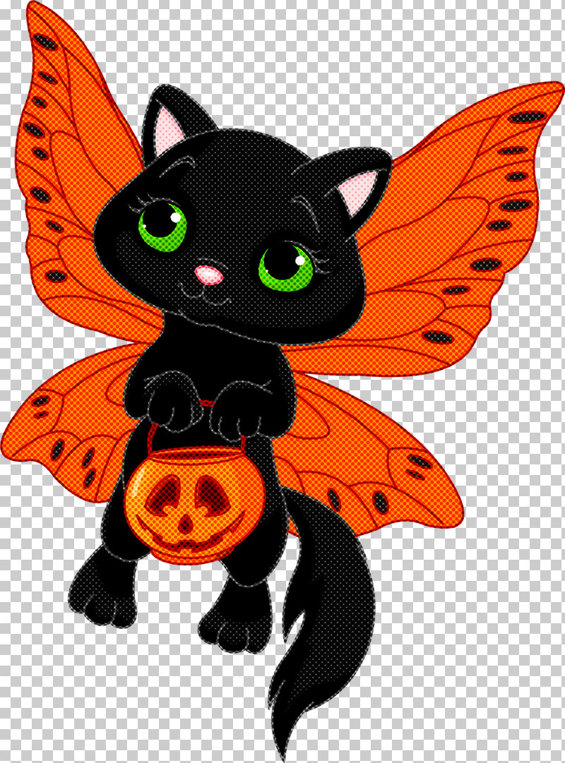 Orange PNG, Clipart, Black Cat, Butterfly, Cartoon, Cat, Moths And Butterflies Free PNG Download
