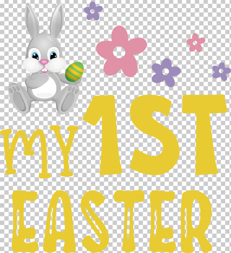 Happy Easter Day My 1st Easter PNG, Clipart, Animal Figurine, Easter Bunny, Happy Easter Day, Line, Logo Free PNG Download