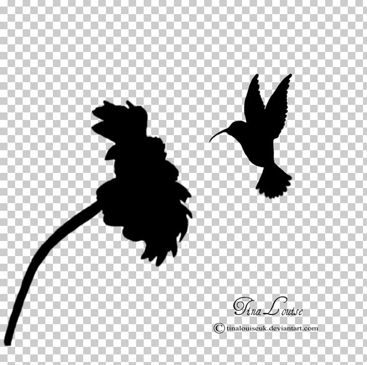 Hummingbird Silhouette Flower Photography PNG, Clipart, Animal, Animals, Beak, Bird, Black And White Free PNG Download