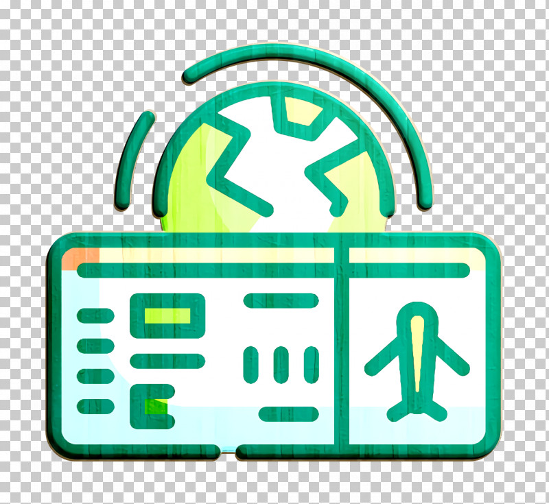 Boarding Pass Icon Travel Icon PNG, Clipart, Boarding Pass Icon, Green, Line, Symbol, Travel Icon Free PNG Download