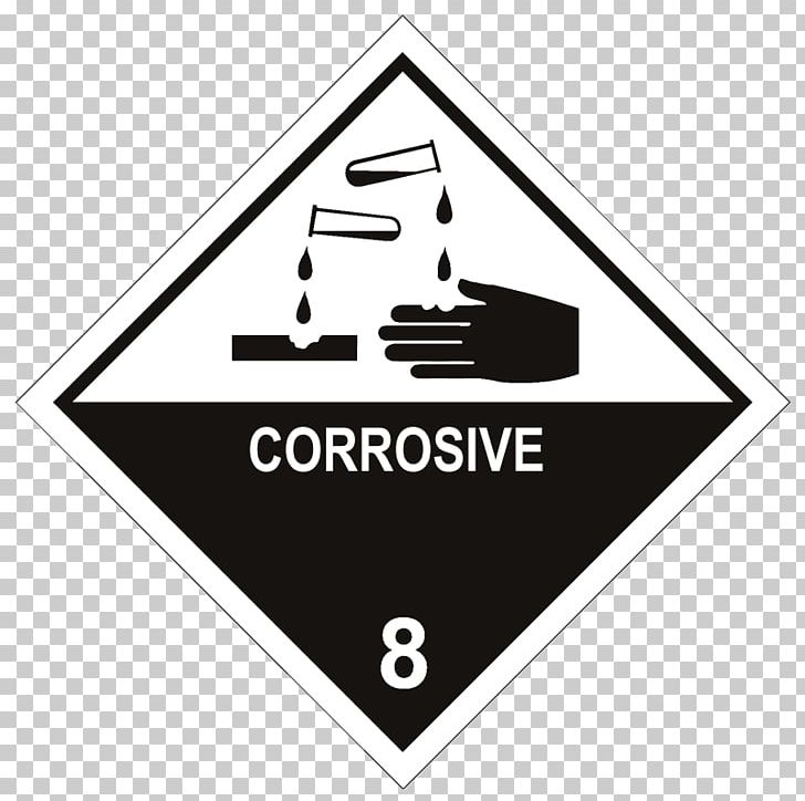 HAZMAT Class 8 Corrosive Substances Dangerous Goods Hazard Symbol Hazchem PNG, Clipart, Angle, Area, Corrosive, Corrosive Substance, Dangerous Goods Free PNG Download