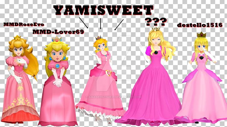 Princess Peach Princess Zelda Tennis Nintendo MikuMikuDance PNG, Clipart, Barbie, Clothing, Costume, Doll, Dress Free PNG Download