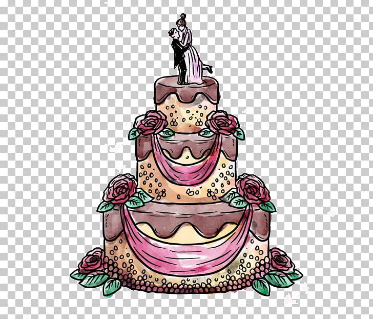 Torte Wedding Cake Birthday Cake Watercolor Painting Illustration PNG, Clipart, Birthday Cake, Cake, Cake Decorating, Chinese Style, Dessert Free PNG Download