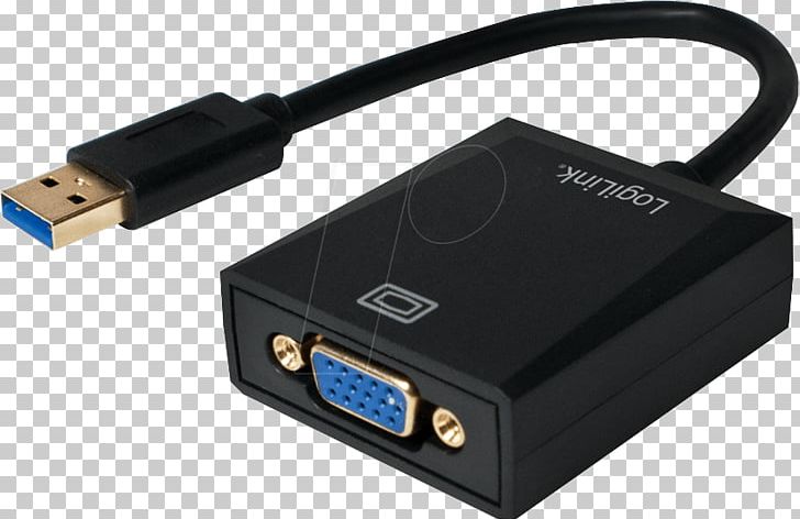 Graphics Cards & Video Adapters VGA Connector USB 3.0 PNG, Clipart, Adapter, Cable, Computer, Data Transfer Cable, Electrical Cable Free PNG Download