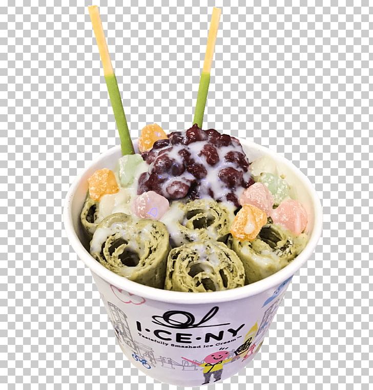 Gelato Green Tea Ice Cream Matcha Frozen Yogurt PNG, Clipart, Adzuki Bean, Condensed Milk, Cream, Cuisine, Dairy Product Free PNG Download