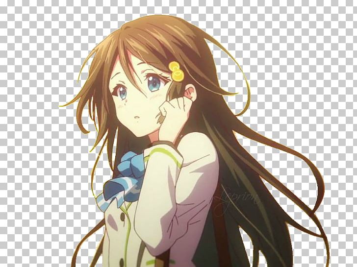 Anime Myriad Colors Phantom World Kyoto Animation Long Hair Fiction PNG, Clipart, Anime, Artwork, Black Hair, Brown Hair, Cartoon Free PNG Download