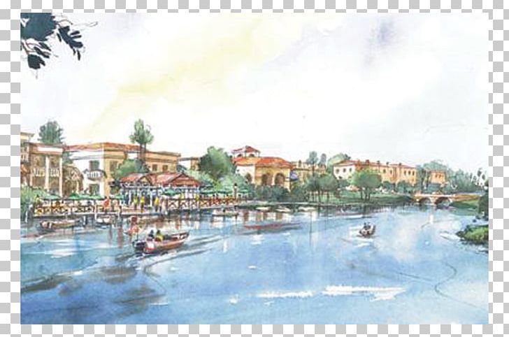 Watercolor Painting Waterway Resort Water Resources PNG, Clipart, Art, Bay, Inlet, Lakewood, Leisure Free PNG Download