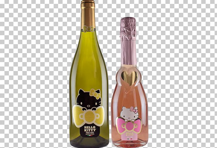 Champagne Sparkling Wine Rosé Hello Kitty PNG, Clipart, Alcoholic Beverages, Bottle, Cartoon, Champagne, Drink Free PNG Download