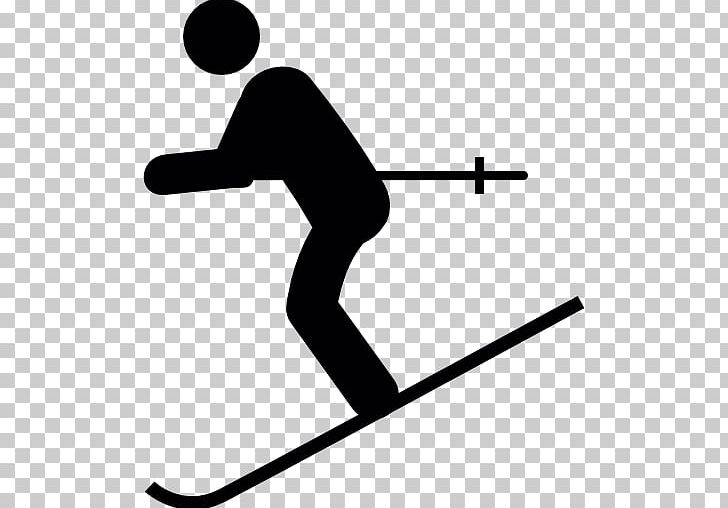 Computer Icons Skiing Winter Sport PNG, Clipart, Angle, Area, Balance, Black, Black And White Free PNG Download