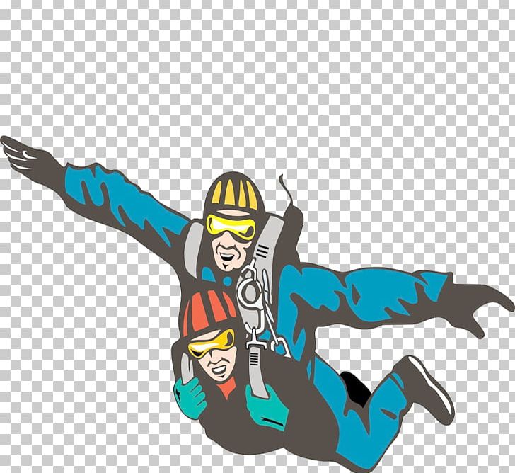 Parachuting Tandem Skydiving PNG, Clipart, Cartoon, Decor, Fictional Character, Flight, Flying Free PNG Download