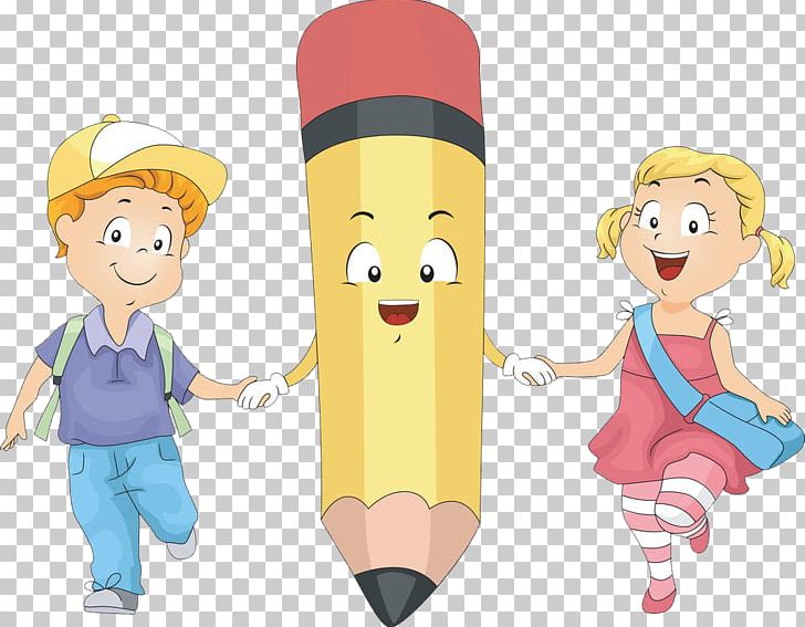 Pencil Child Drawing Png Clipart Back To School Boy Cartoon Child Colored Pencil Free Png Download