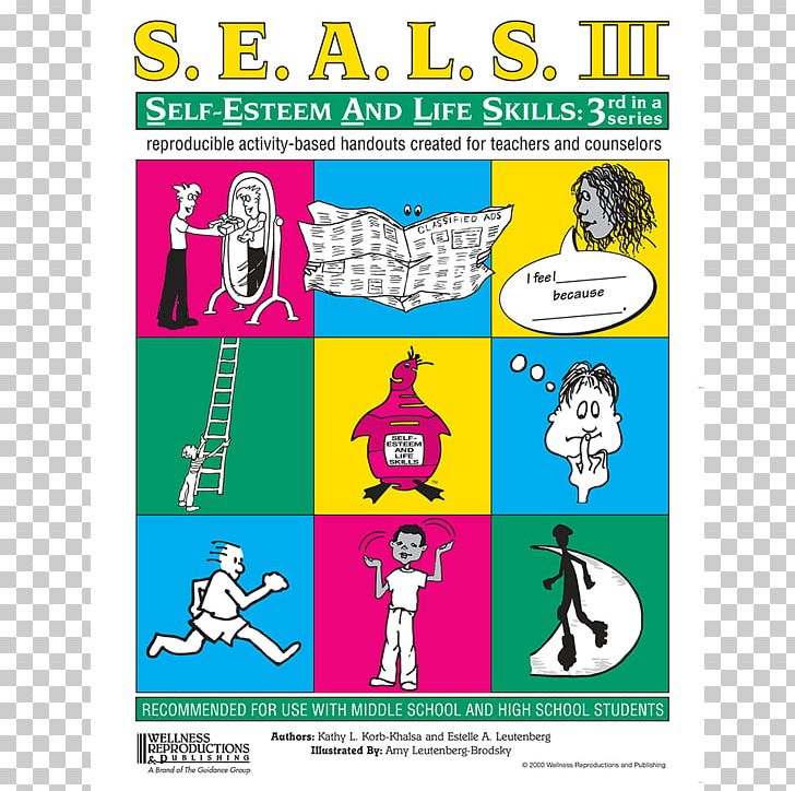 SEALS III: Self-Esteem And Life Skills Life Management Skills I: Reproducible Activity Handouts Created For Facilitators Seals II: Self-Esteem & Life Skills PNG, Clipart, Area, Art, Book, Brand, Disability Free PNG Download