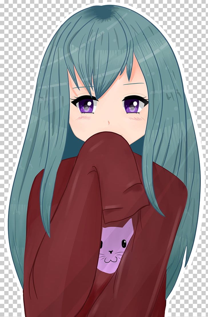Anime Blue Hair Human Hair Color Drawing PNG, Clipart, Anime, Anime Girl, Art, Black Hair, Blue Free PNG Download