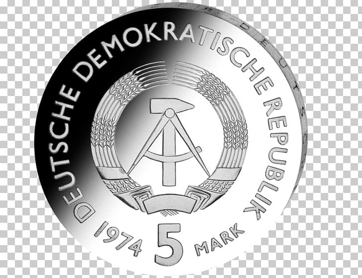 Katharinenkirche East German Mark Coin Deutsche Mark East Germany PNG, Clipart, Badge, Black And White, Brand, Brandenburg Gate, Circle Free PNG Download