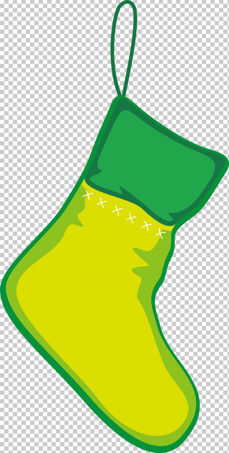 Christmas Stocking PNG, Clipart, Christmas Decoration, Christmas Stocking, Green, Interior Design, Yellow Free PNG Download