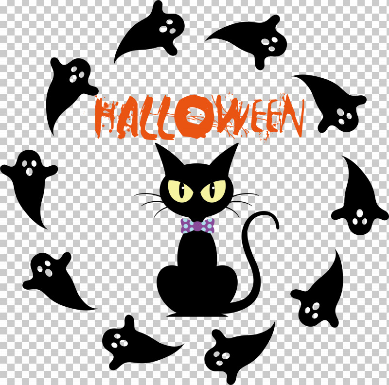 Happy Halloween PNG, Clipart, Black Cat, Cat, Fairy, Happy Halloween, Kitten Free PNG Download