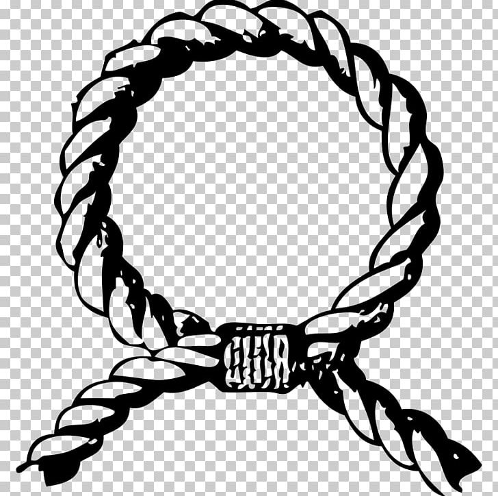 Knot Rope PNG, Clipart, Artwork, Black And White, Body Jewelry, Circle, Drawing Free PNG Download