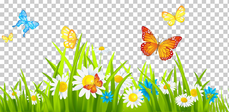 Butterfly Natural Landscape Meadow Spring Grass PNG, Clipart, Butterfly, Flower, Grass, Insect, Meadow Free PNG Download