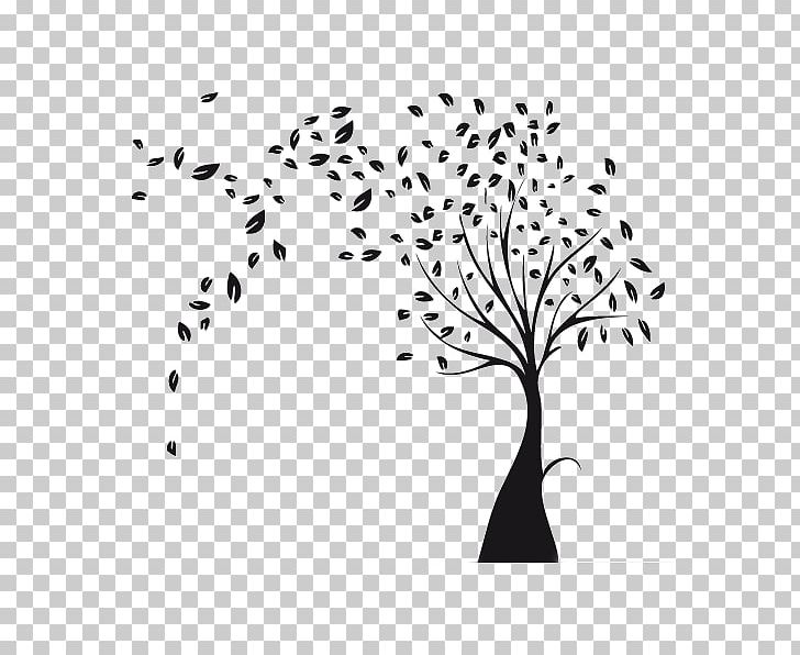 Tree Leaf Branch Wall Paper PNG, Clipart, Black, Black And White, Branch, Computer Wallpaper, Flora Free PNG Download
