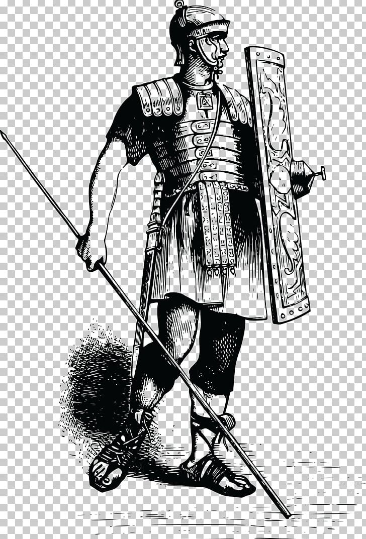 Ancient Rome Roman Empire Roman Republic Soldier Roman Army PNG, Clipart, Ancient, Armour, Black And White, Body Armor, Costume Design Free PNG Download